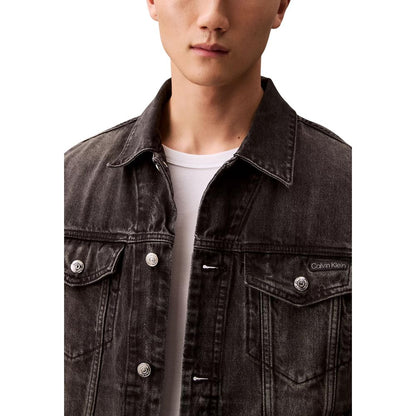Calvin Klein Jeans Black Cotton Denim Jacket
