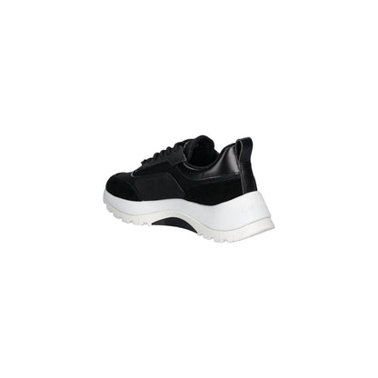 Calvin Klein Black Leather Athletic Sneakers