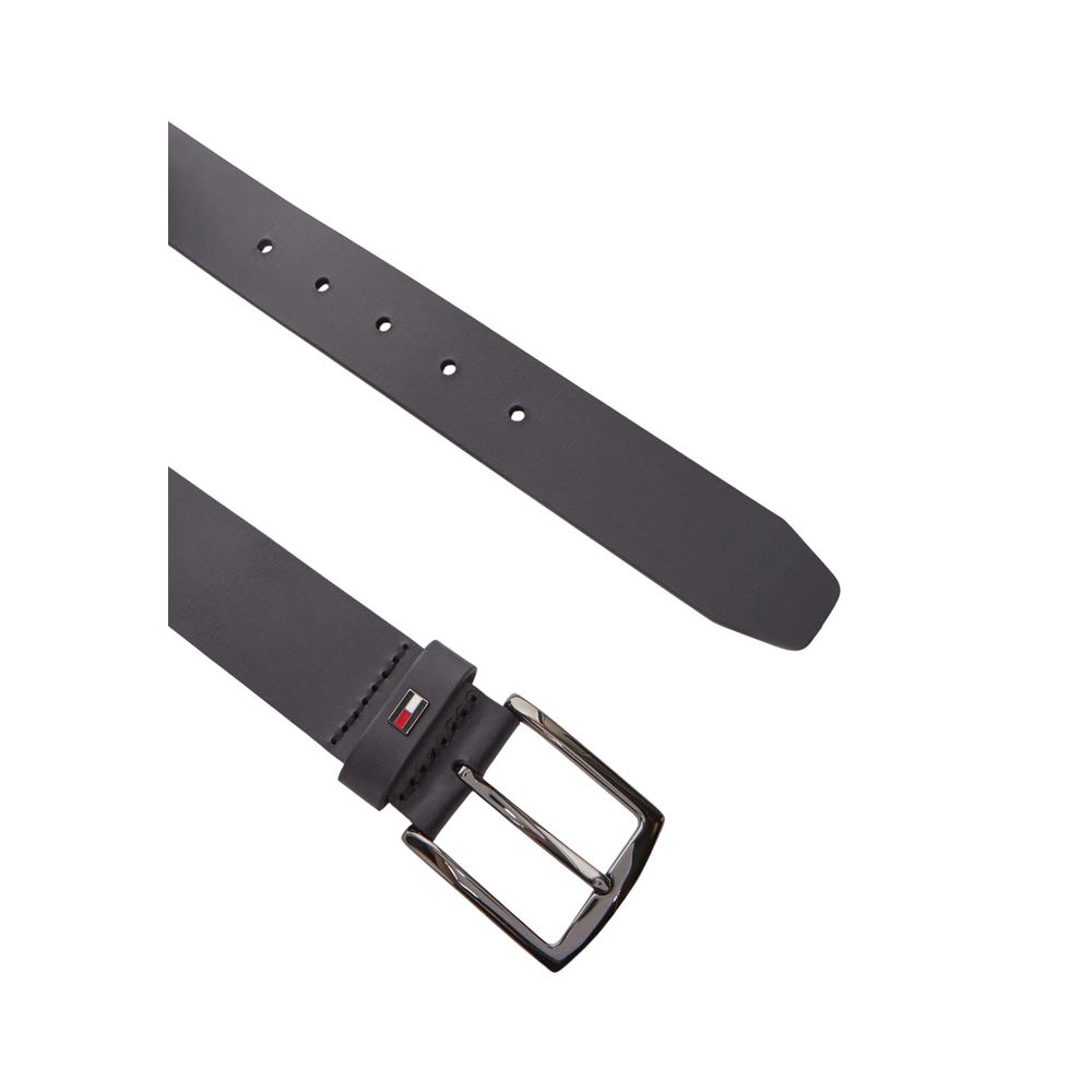 Tommy Hilfiger Denton Ceinture En Cuir Bleu Véritable 3,5 Cm Pour Homme Élégante