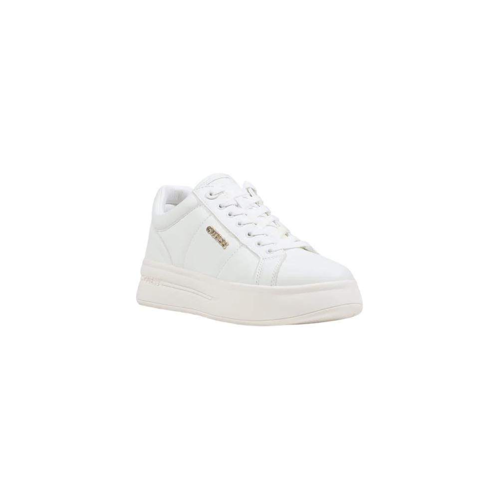 Guess White Polyethylene Platform Sneakers by Guess
