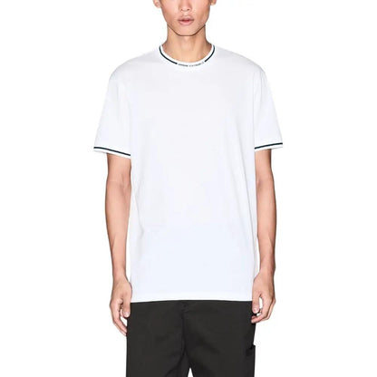 Armani Exchange White Cotton T-Shirt by Armani Exchange