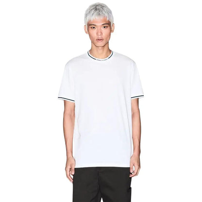 Armani Exchange White Cotton T-Shirt by Armani Exchange