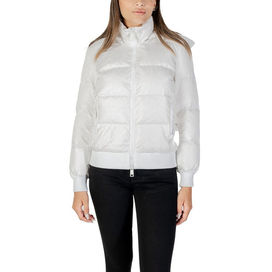 Armani Exchange White Polyamide Coat