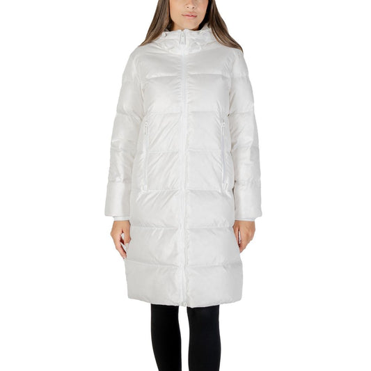 Armani Exchange White Polyamide Coat