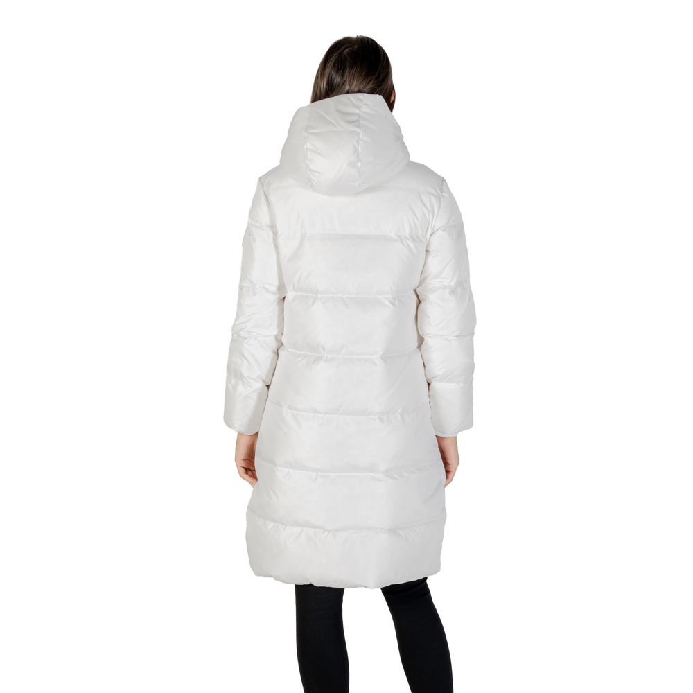 Armani Exchange White Polyamide Coat
