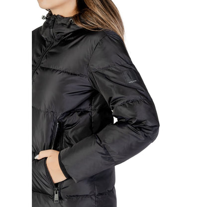 Armani Exchange Black Polyamide Coat