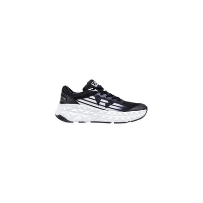 EA7 Emporio Armani Black And White Polyester Athletic Sneakers