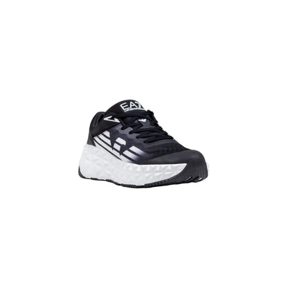 EA7 Emporio Armani Black And White Polyester Athletic Sneakers