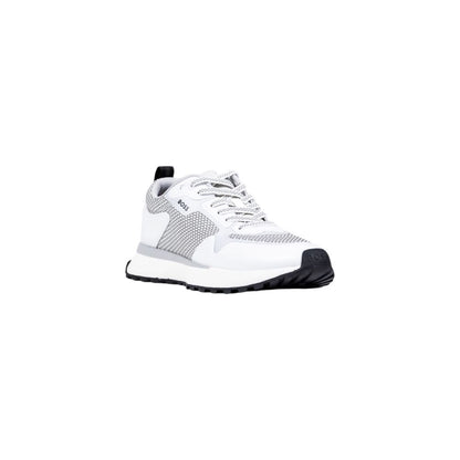 Hugo Boss White Polyester Athletic Sneakers