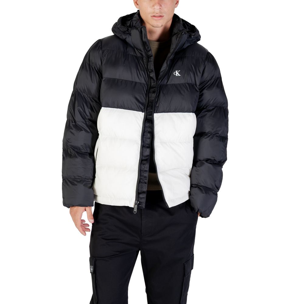 Calvin Klein Jeans Cream Polyamide Coat