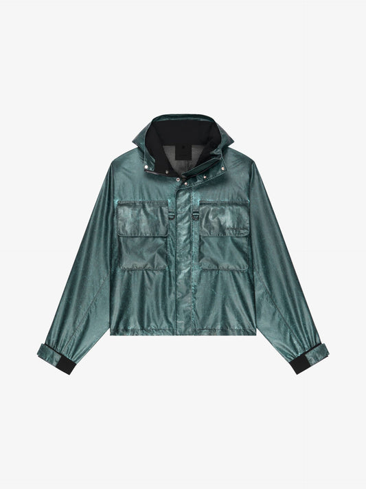 Givenchy Silver Fibres Parka