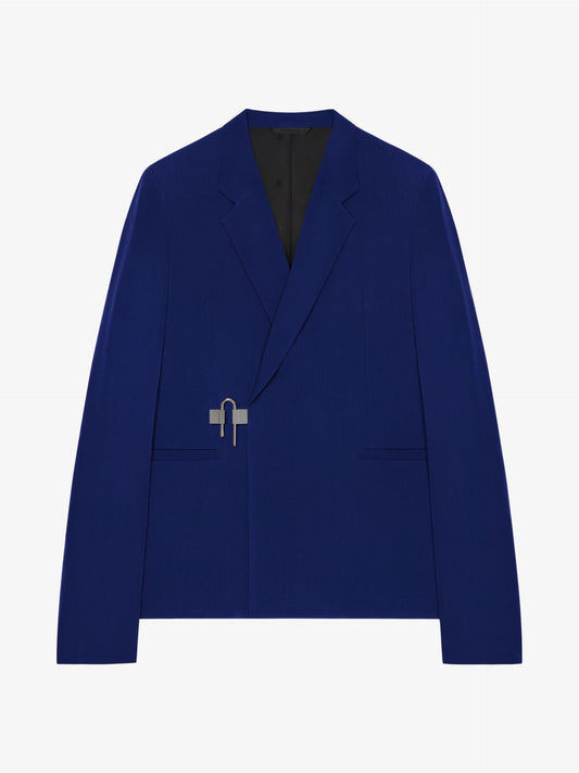 Givenchy Blue Fibres Full-Length Jacket