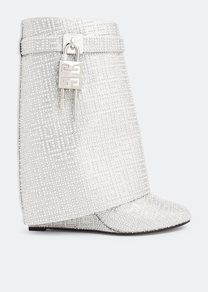 Givenchy Silver Fibres Ankle Boots