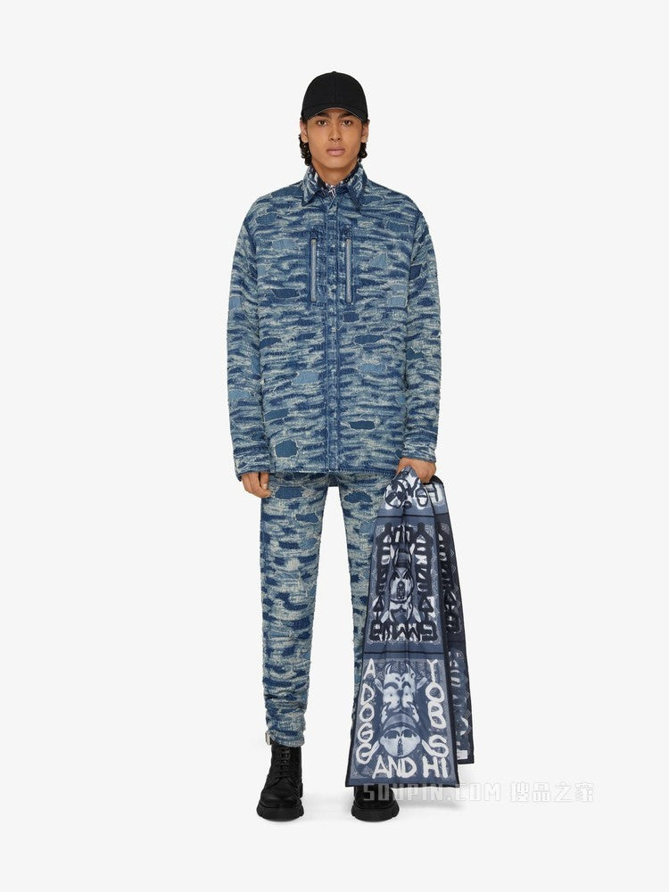 Givenchy Blue Fibres Denim Jacket