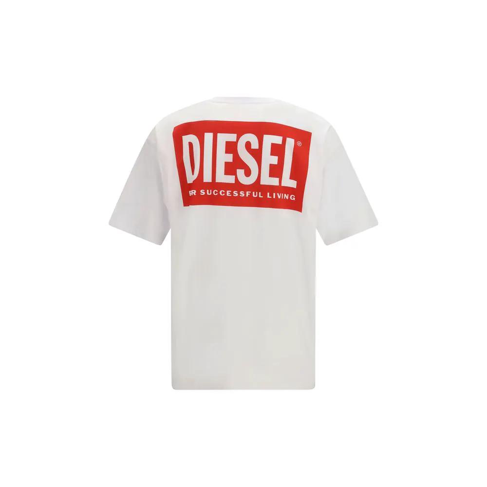 Diesel White Cotton T-Shirt by Diesel