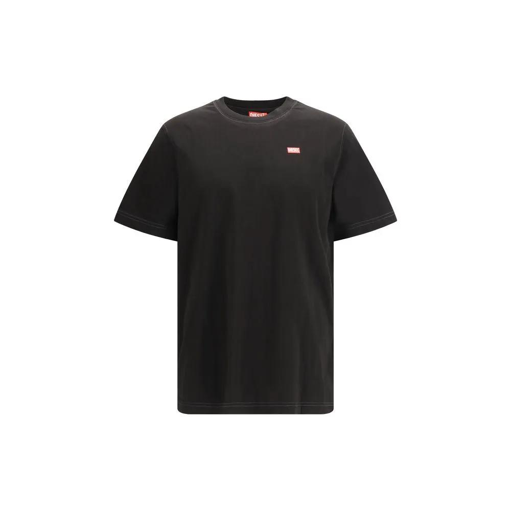 Diesel Black Cotton T-Shirt by Diesel