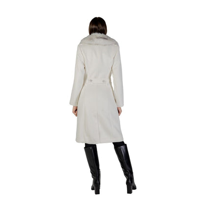 Guess Cream Polyester Coat