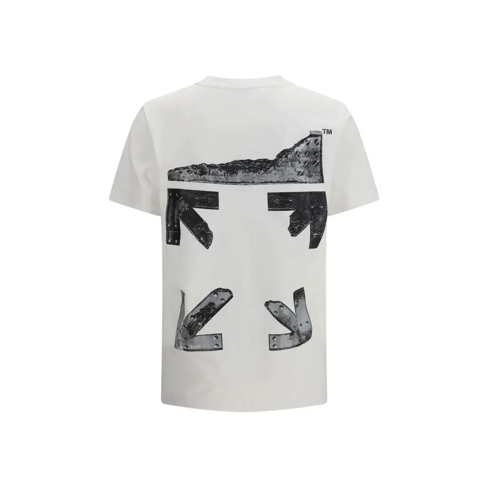 Off-White White Cotton T-Shirt by Off-White