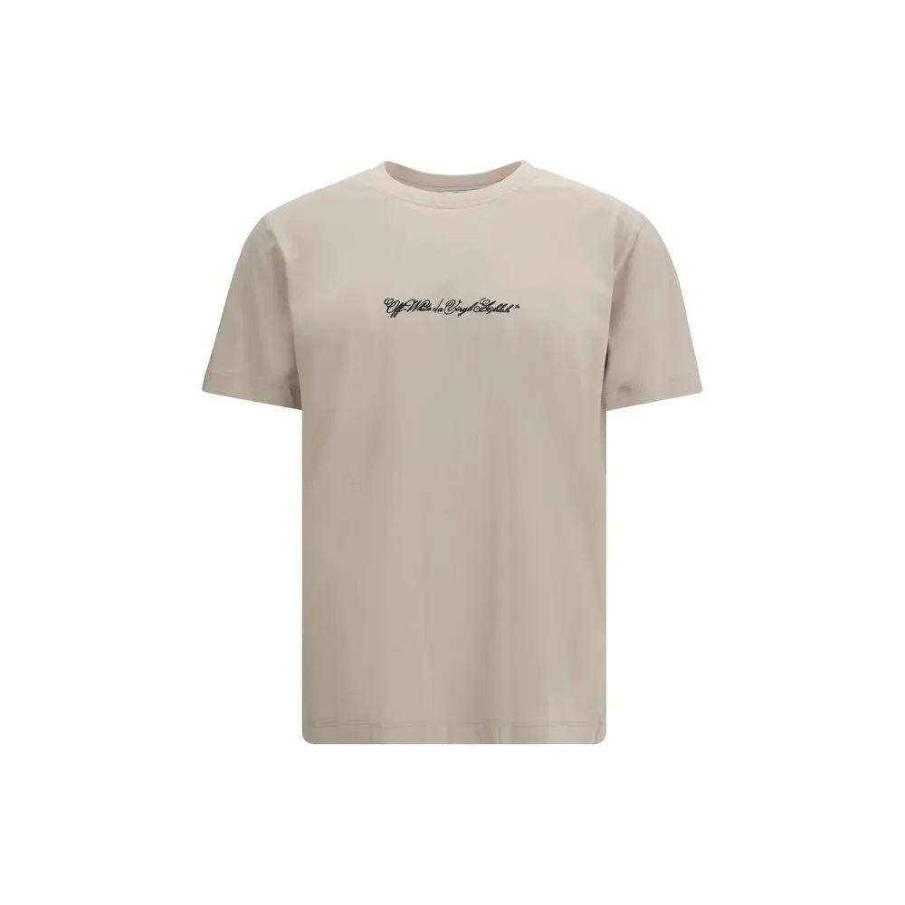 Off-White Beige Cotton T-Shirt by Off-White