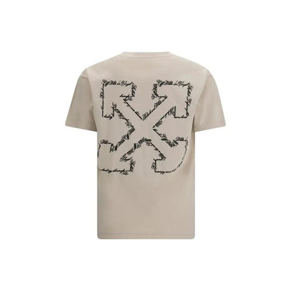Off-White Beige Cotton T-Shirt by Off-White