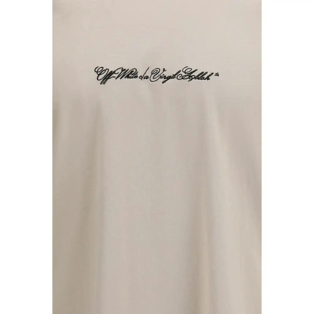 Off-White Beige Cotton T-Shirt by Off-White