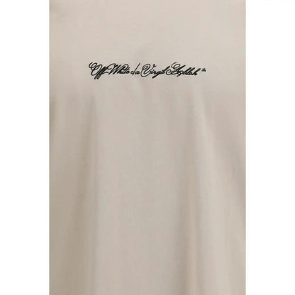 Off-White Beige Cotton T-Shirt by Off-White