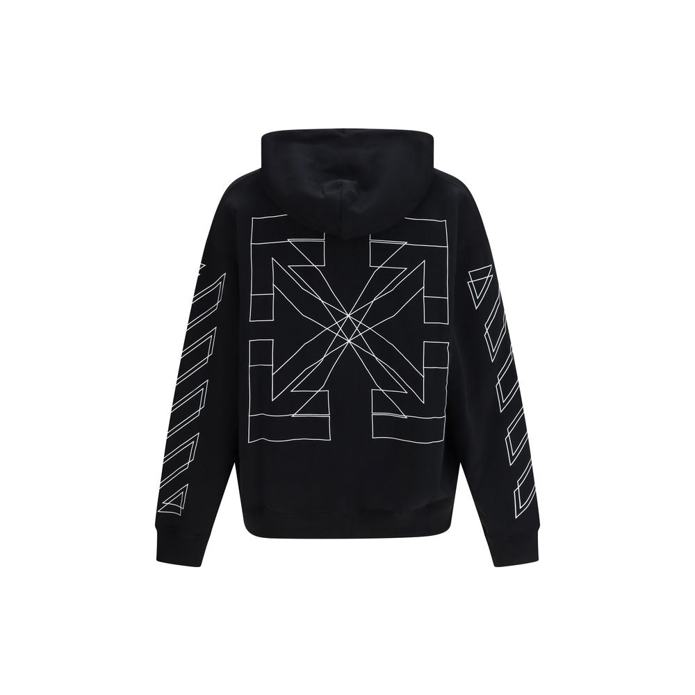 Sweat à capuche Off-White homme Big Double Arrow Skate en coton noir – OF-44MBB085S26F0060010001