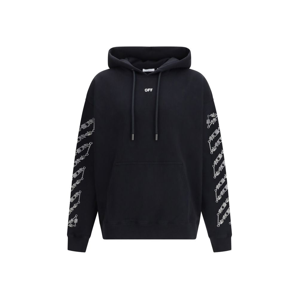 Sweat à capuche Off-White homme Chain Araldic Arrow Skate en coton noir – OF-44MBB085S26F0050010001