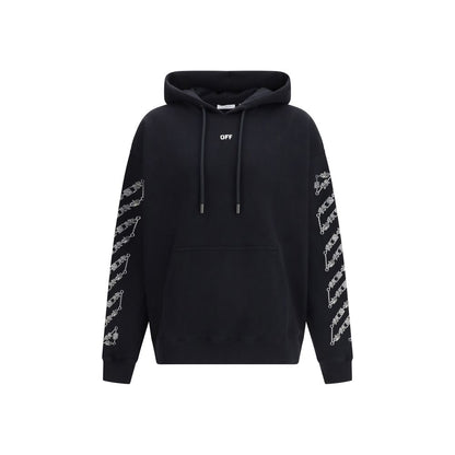 Sweat à capuche Off-White homme Chain Araldic Arrow Skate en coton noir – OF-44MBB085S26F0050010001