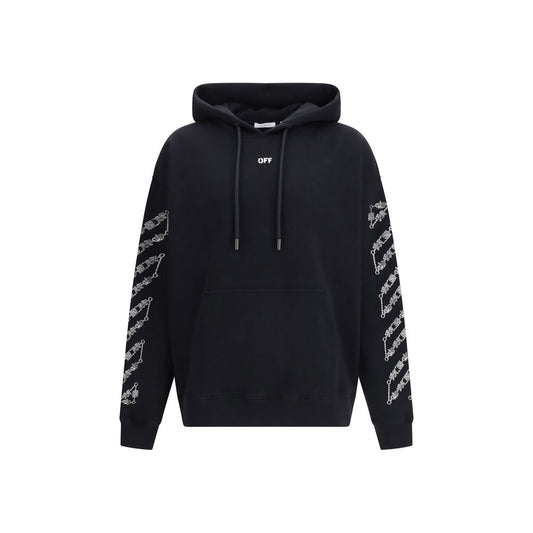 Sweat à capuche Off-White homme Chain Araldic Arrow Skate en coton noir – OF-44MBB085S26F0050010001