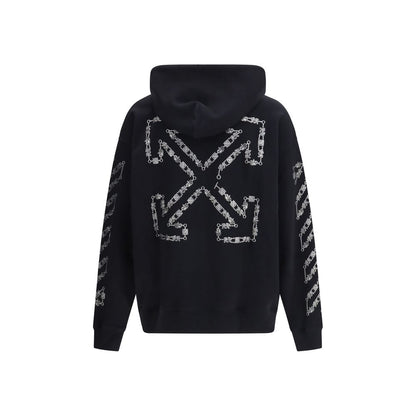 Sweat à capuche Off-White homme Chain Araldic Arrow Skate en coton noir – OF-44MBB085S26F0050010001