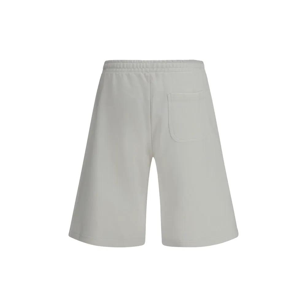 Diesel White Cotton Bermuda Shorts by Diesel