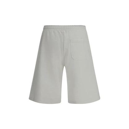 Diesel White Cotton Bermuda Shorts by Diesel