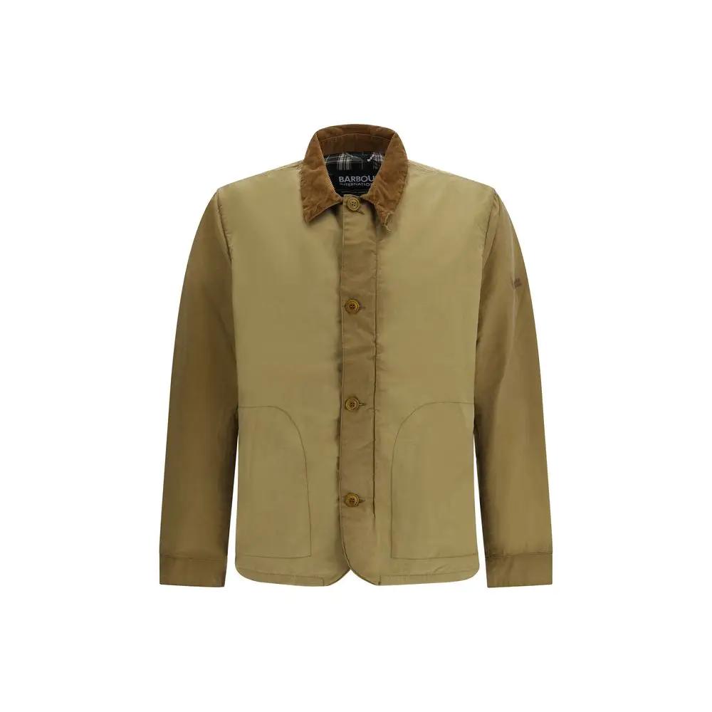 Barbour International Beige Cotton Coat by Barbour International