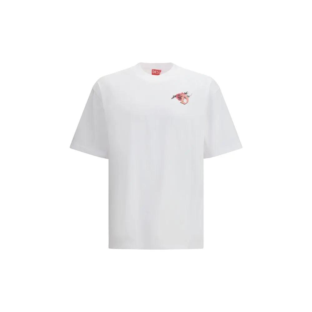 Diesel White Cotton T-Shirt by Diesel