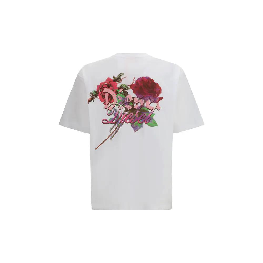 Diesel White Cotton T-Shirt by Diesel