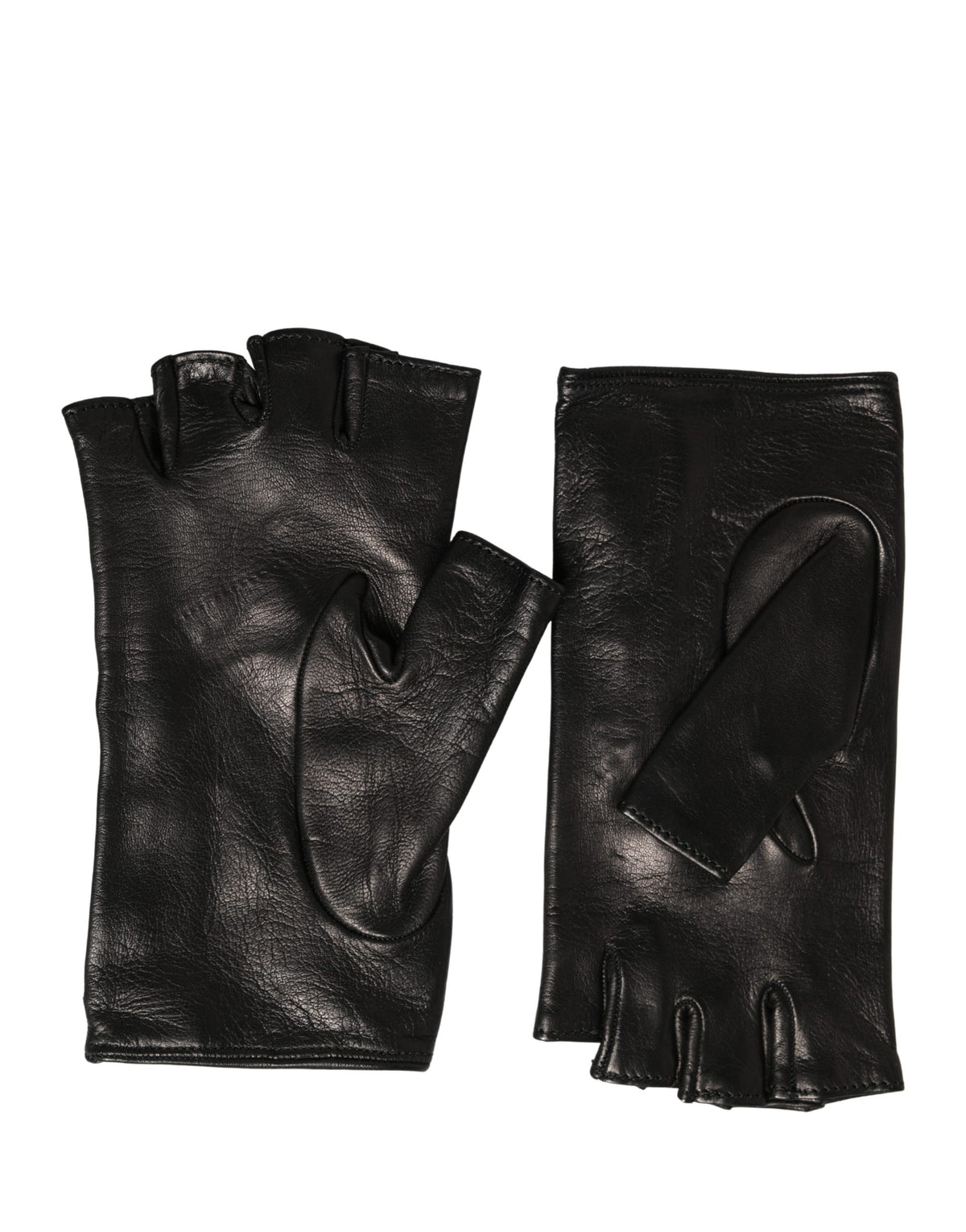 Gants Dolce & Gabbana femme courts en cuir d'agneau noir – LB30301