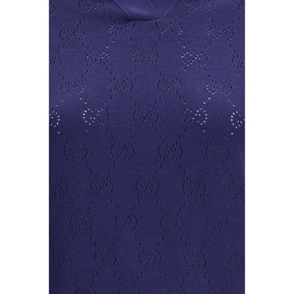 Gucci Blue Silk Dress Shirt