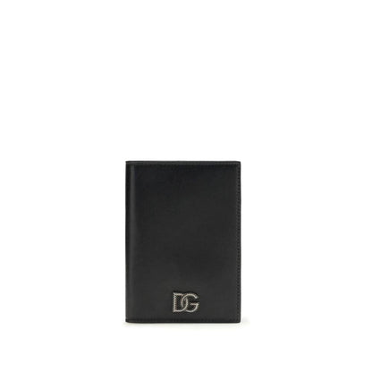 Dolce & Gabbana Black Calf Leather Bos Taurus Wallet