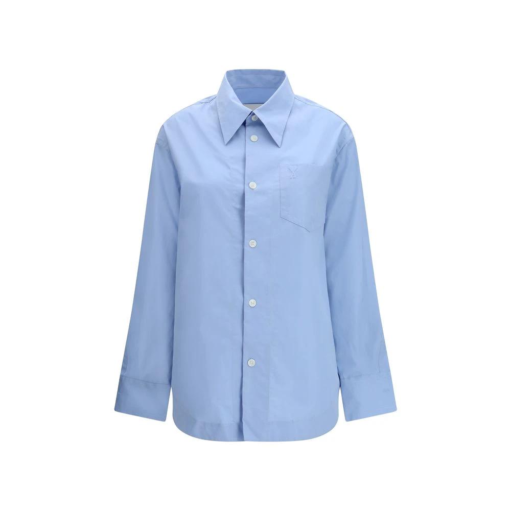 Ami Paris Blue Cotton Dress Shirt by Ami Paris