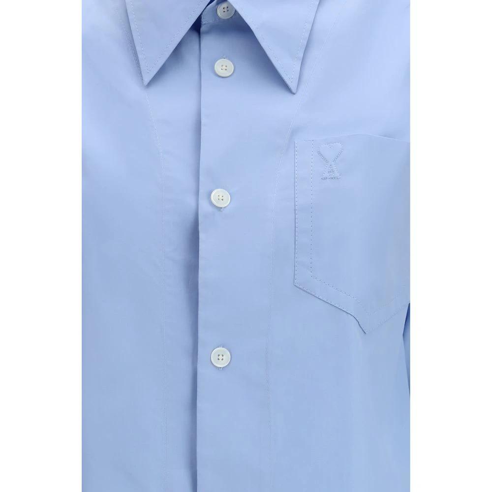 Ami Paris Blue Cotton Dress Shirt by Ami Paris
