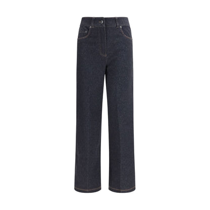 Jean Max Mara Pure femme Ribes en coton bleu – MA-2611781088600002