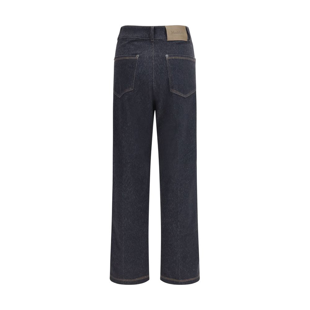 Jean Max Mara Pure femme Ribes en coton bleu – MA-2611781088600002