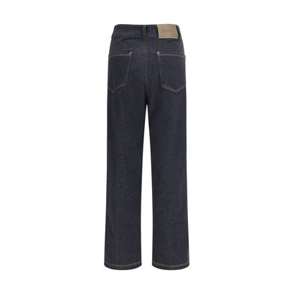 Jean Max Mara Pure femme Ribes en coton bleu – MA-2611781088600002