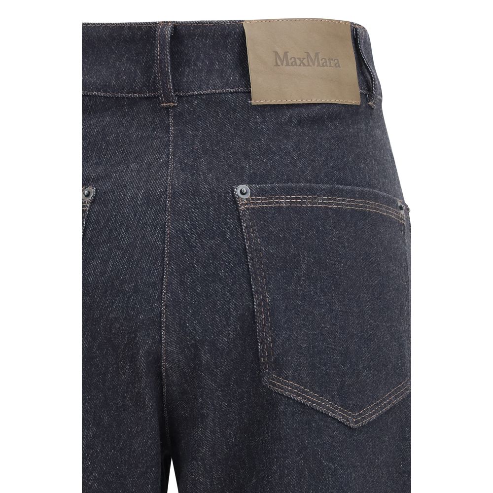 Jean Max Mara Pure femme Ribes en coton bleu – MA-2611781088600002