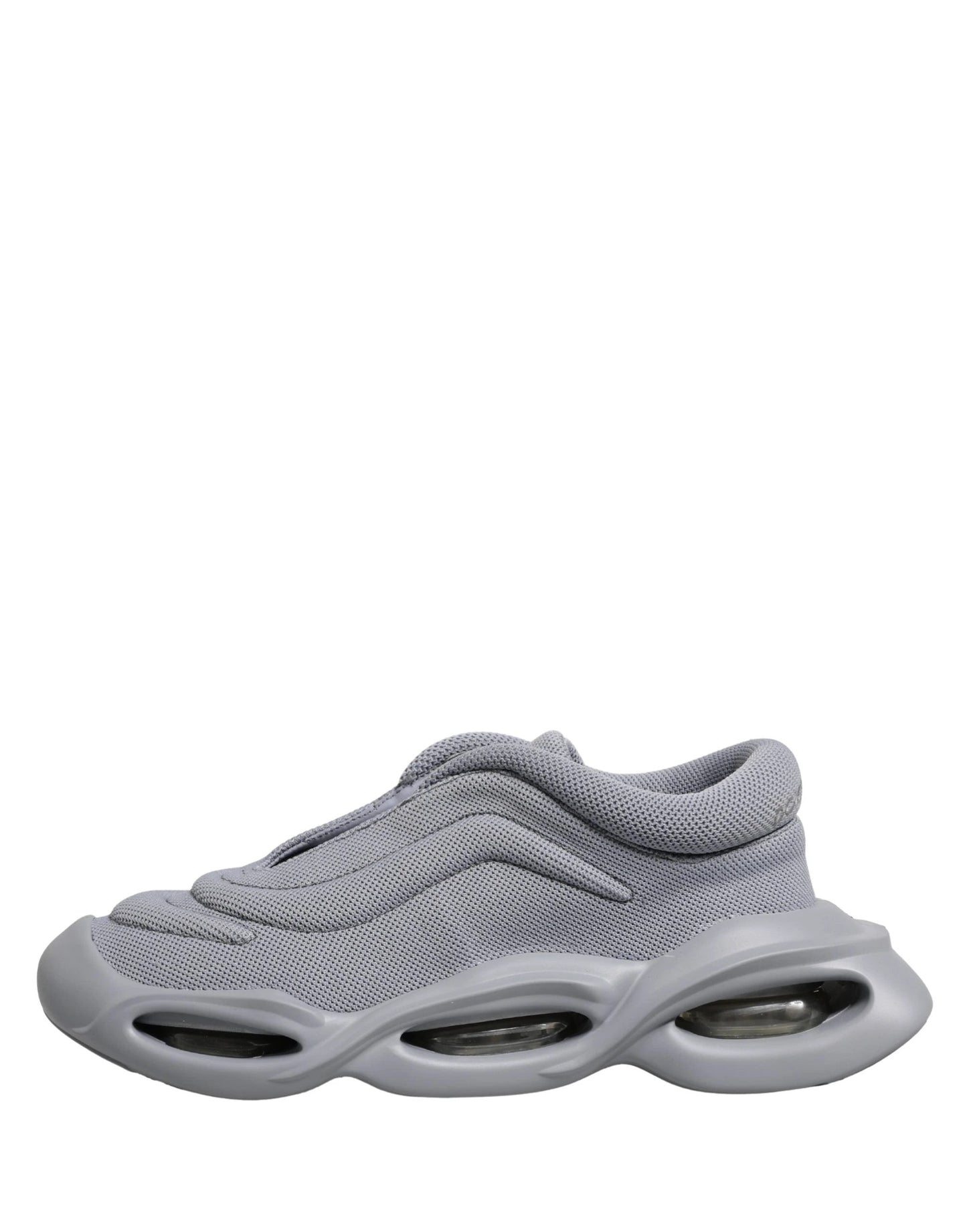Dolce & Gabbana Gray Slip On Wave Low Top Sneakers by Dolce & Gabbana