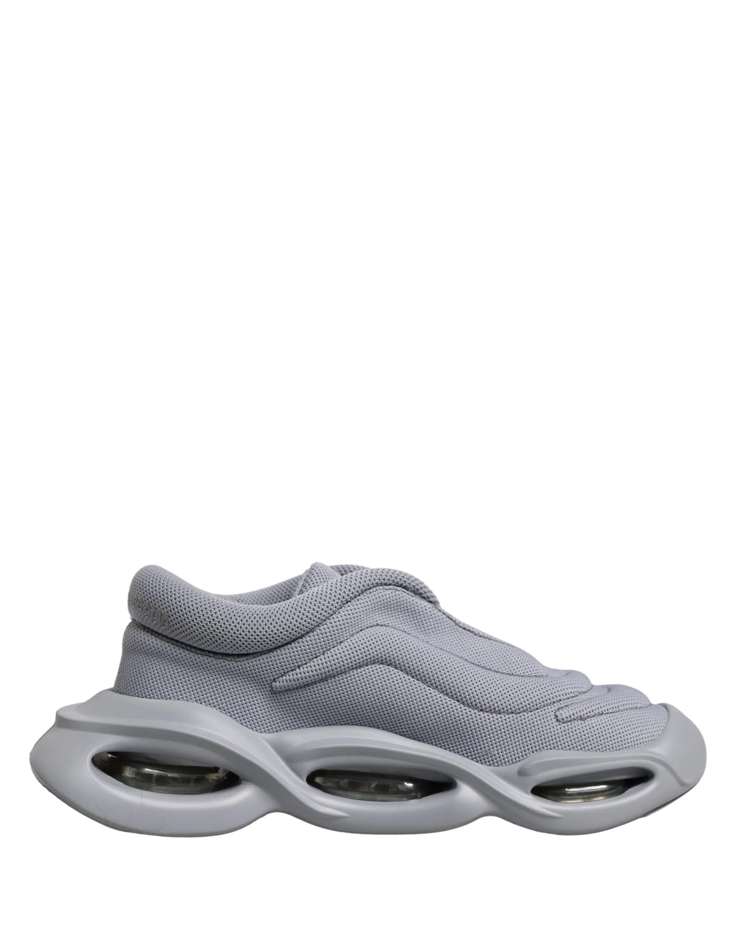 Dolce & Gabbana Gray Slip On Wave Low Top Sneakers by Dolce & Gabbana