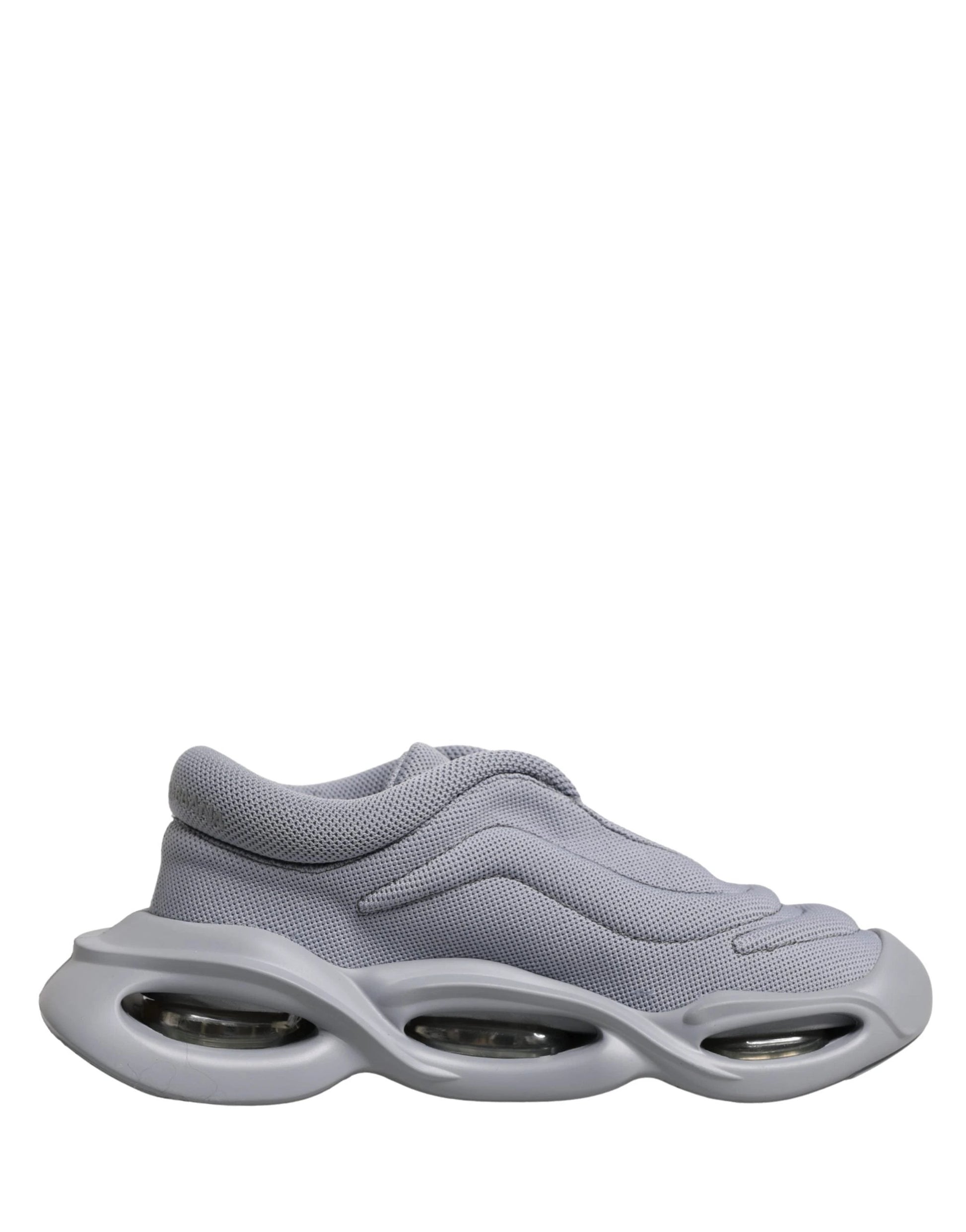 Dolce & Gabbana Gray Slip On Wave Low Top Sneakers by Dolce & Gabbana