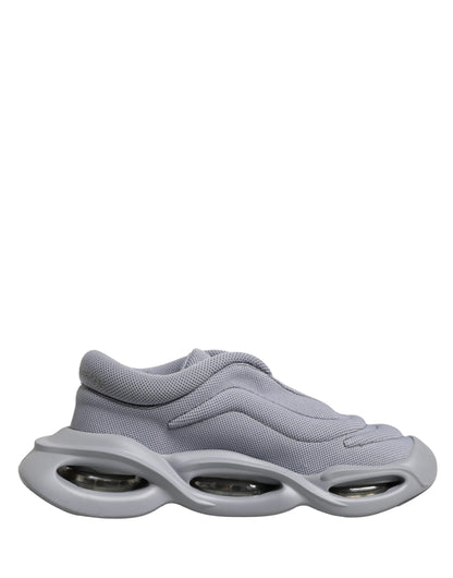 Dolce & Gabbana Gray Slip On Wave Low Top Sneakers by Dolce & Gabbana