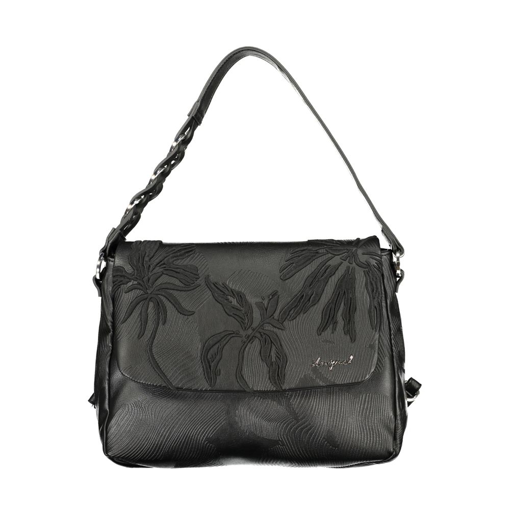 Sac à dos Desigual femme convertible en polyuréthane noir – DE-43195